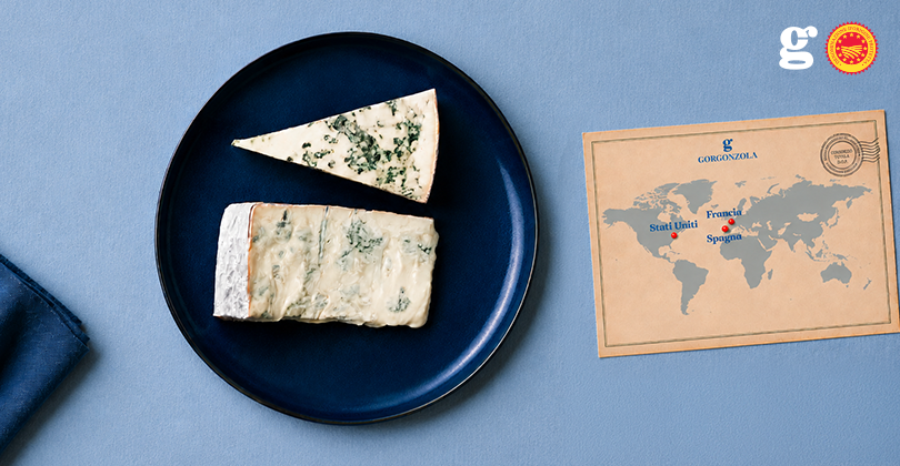 ESPAÑA, FRANCIA, ESTADOS UNIDOS DE AMÉRICA EL QUESO GORGONZOLA DOP DE GIRA EN EL EXTRANJERO